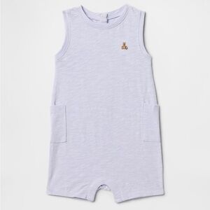 GAP Baby organic cotton Light Blue/lavender Sleeveless Onesie - never worn